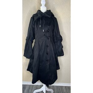 Women’s black trench coat